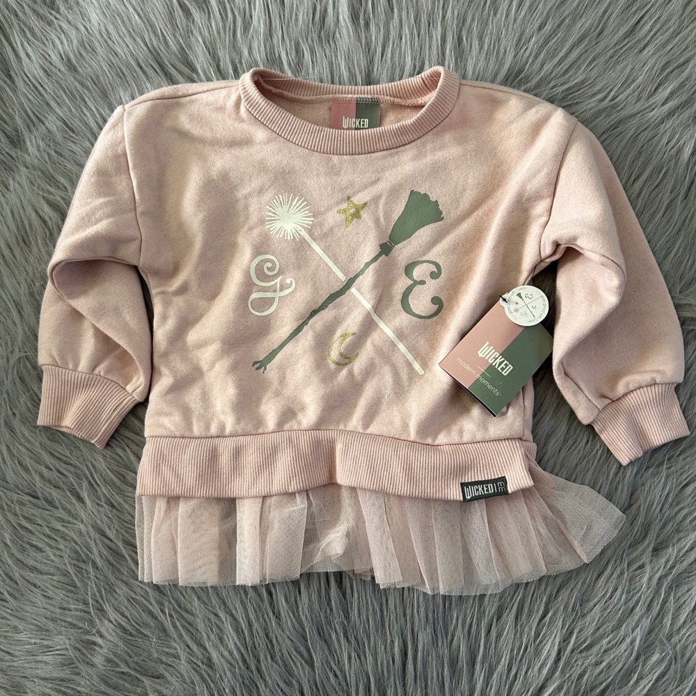 Wicked Sweater Toddler‎ Girls Size 2T Pink Long Sleeve Shirt